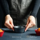 Форма для выпечки «Круг. Жаклин», 9×4 см, антипригарное покрытие, чёрная - Фото 7