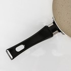 Сковорода «Стоун», d=15,5 см, пластиковая ручка, антипригарное покрытие, цвет бежевый - Фото 4