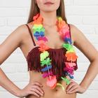 Гавайское ожерелье «Разноцветные цветы» - фото 8688687