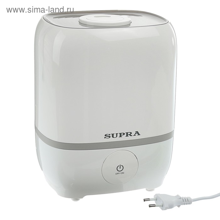 Увлажнитель Supra HDS-226, ультразвуковой, 25 Вт, 2.6 л, digital панель, белый - Фото 1