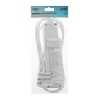 Удлинитель Luazon Lighting, 4 розетки, 1,8 м, 10 А, 2200 Вт, 3х1.5 мм2, с з/к, с выкл., - Фото 4