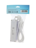 Удлинитель Luazon Lighting, 3 розетки, 1.8 м, 10 А, 2200 Вт, 3×1.5 мм2, с заземлением, с выключателем, белый - Фото 4