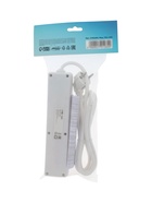 Удлинитель Luazon Lighting, 4 розетки, 1.8 м, 10 А, 2200 Вт, 3×0.75 мм2, с заземлением, с выключателем, белый - Фото 4