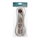 Удлинитель Luazon Lighting, 4 розетки, 1.8 м, 10 А, 2200 Вт, 3×0.75 мм2, с заземлением, с выключателем, белый - Фото 8