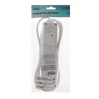 Удлинитель Luazon Lighting, 4 розетки, 1.8 м, 10 А, 2200 Вт, 3×0.75 мм2, с заземлением, с выключателем, белый - Фото 9