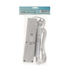 Удлинитель Luazon Lighting, 4 розетки, 1,8 м, 10 А, 1300 Вт, 3х0.75 мм2, с з/к, с выкл., Б - Фото 4