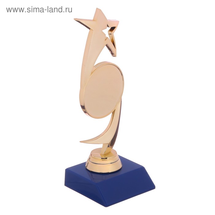 Кубок «Звезда», наградная фигура, подставка пластик синяя, 18 х 6,4 см - Фото 1