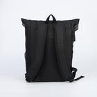 Рюкзак молодёжный, отдел на молнии, наружный карман, 2 боковые сетки, цвет чёрный/серый - Фото 2