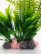 Растение искусственное аквариумное, на подставке под камень, 17×14×16 см - Фото 5