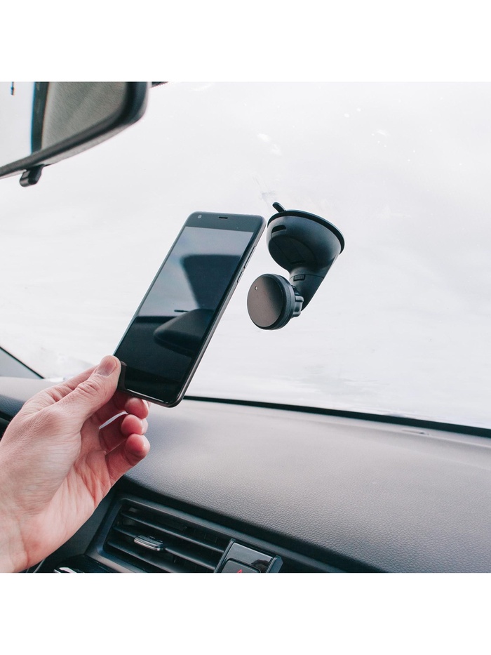Держатель для телефона в машину Cartage, магнитный, на присоске - Фото 1