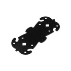 Пластина фигурная ПКФ, 135-60-S, цвет черный матовый - Фото 1
