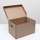 Коробка для хранения, бурая, 48 х 32,5 х 29,5 см - Фото 2