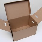 Коробка для хранения, бурая, 48 х 32,5 х 29,5 см - Фото 3