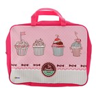 Папка с ручками текстиль А4 350х265х80 мм Sweet cake (ручка-тесьма) - Фото 1