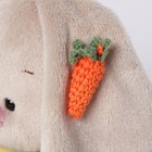 Мягкая игрушка "Зайка Ми" в жёлтом сарафане с морковкой, 15 см - Фото 4