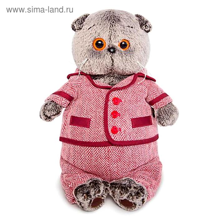 Мягкая игрушка «Басик», в красном пиджаке и брюках в ёлочку, 25 см - Фото 1