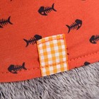 Мягкая игрушка "Басик" в оранжевой футболке с рыбками и львёнком", 25 см - Фото 3