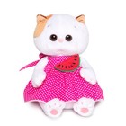 Мягкая игрушка "Кошечка Ли-Ли BABY" в розовом сарафане и с арбузиком, 20 см - Фото 1