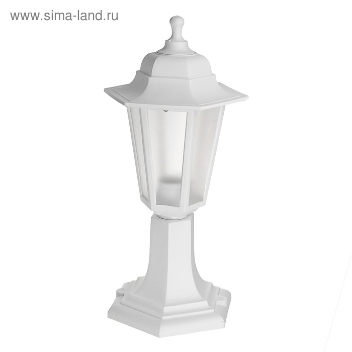 Светильник ITALMAC Nobile, шестигранный, Е27, 60 Вт, IP44, белый, столбик - Фото 1