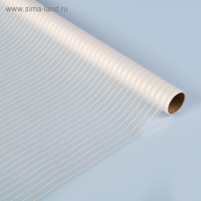 Пленка для цветов "Пастель", кремовая, 60 см х 5 м - Фото 1