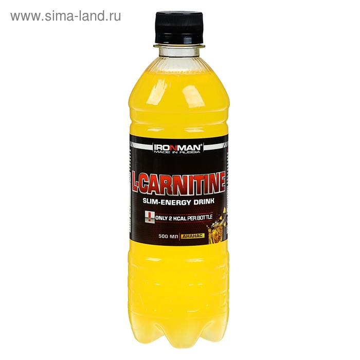Напиток "Ironman" L-Карнитин ананас, спортивное питание, 0,5 л - Фото 1
