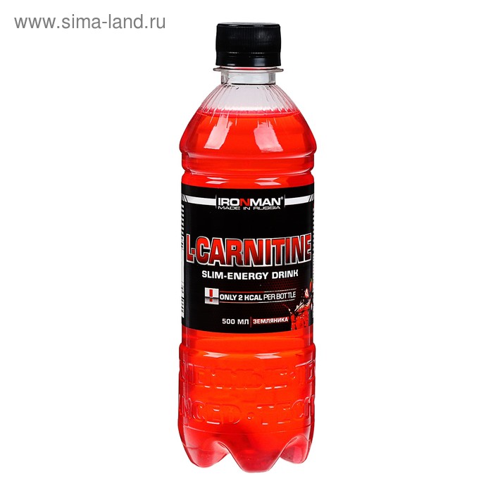 Напиток "Ironman" L-Карнитин земляника 0,5 л - Фото 1