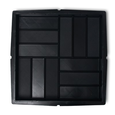 Форма для тротуарной плитки, 50×50×5.6 см, Ф3008-М, «Плита. 12 камней», 1 шт.