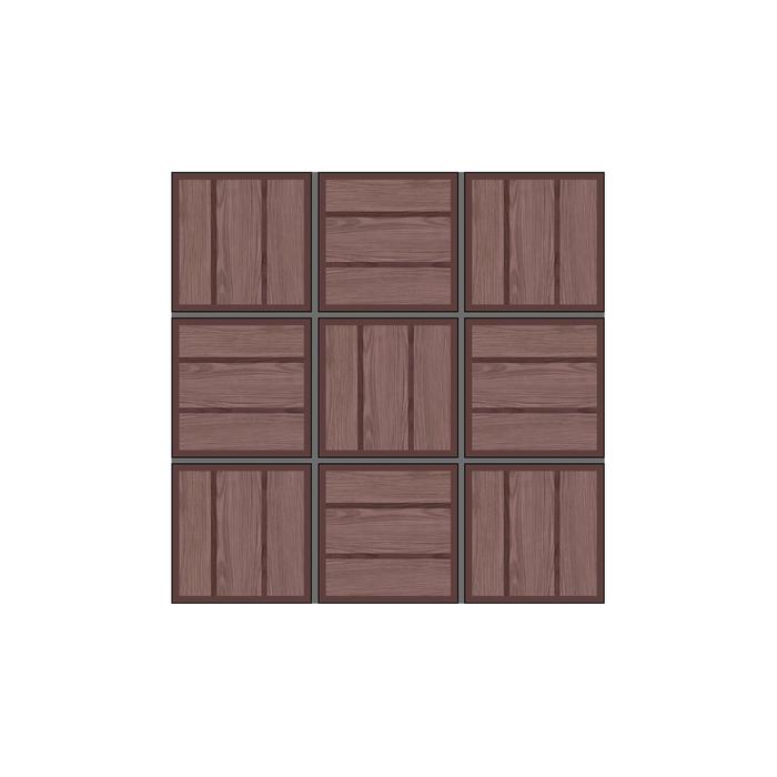 Форма для тротуарной плитки «Плита. 3 доски», 50 × 50 × 5.6 см, Ф13012, 1 шт. - фото 1889277698