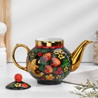 Набор посуды «Хохлома», 3 предмета: самовар 3 л, заварочный чайник 0.7 л, поднос - Фото 16