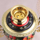 Набор посуды «Хохлома», 3 предмета: самовар 3 л, заварочный чайник 0.7 л, поднос - Фото 6