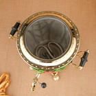 Набор посуды «Маки на зелёном», жёлудь, 3 предмета: самовар 3 л, заварочный чайник 0.7 л, поднос - Фото 17