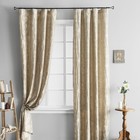 Комплект штор «Вендетта», размер 150 х 260 см - 2 шт., цвет бежевый - Фото 3