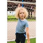 Футболка для мальчика MINAKU, рост 98-104 см, цвет голубой меланж/белый - Фото 1