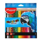 Карандаши трёхгранные 24 цвета, Maped Color Peps Animals - фото 108351548