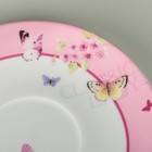 Чайная пара керамическая в подарочной упаковке «Бабочки», 2 предмета: чашка 220 мл, блюдце d=15 см, цвет белый - Фото 7
