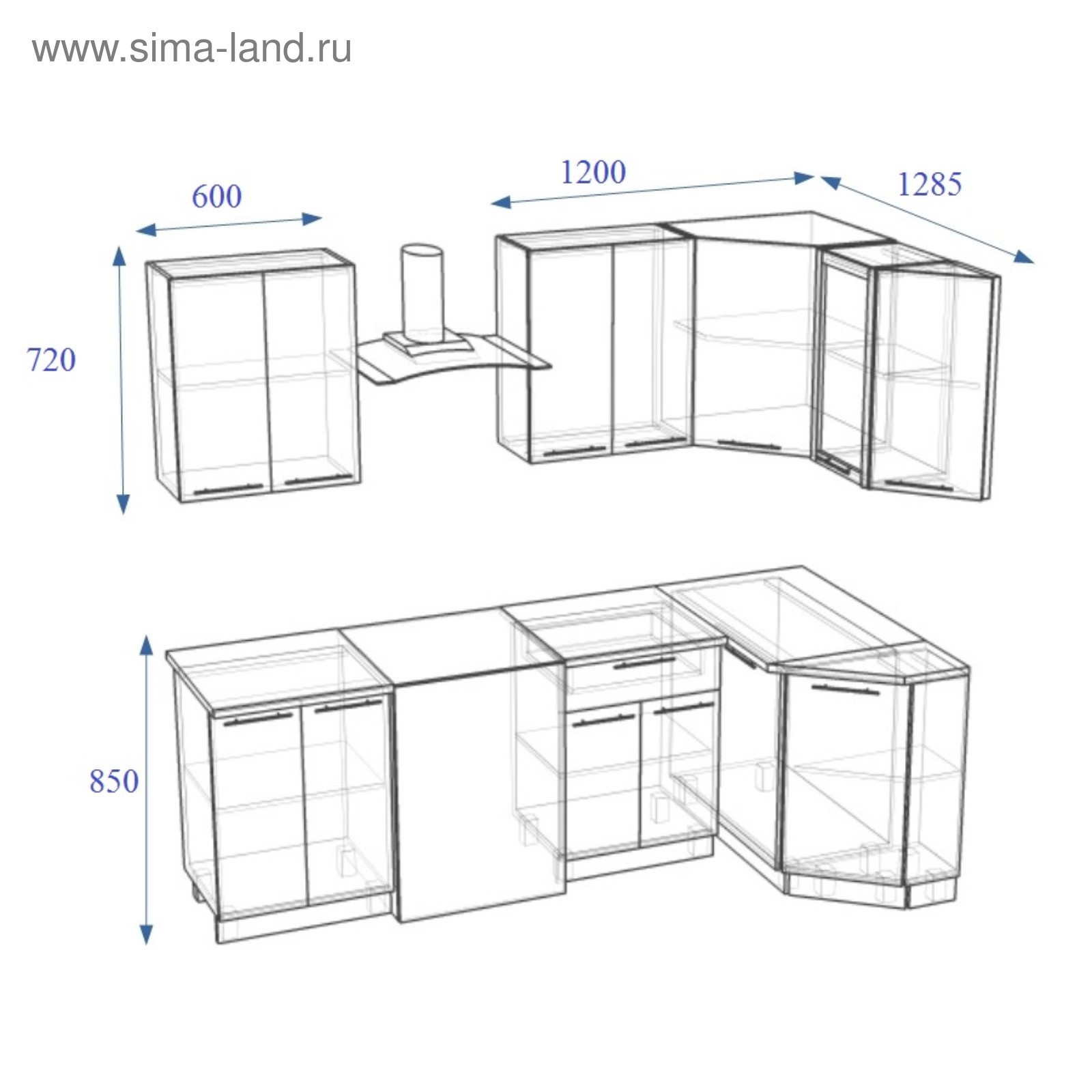 Кухонные Гарнитуры Фото Угловые Размеры