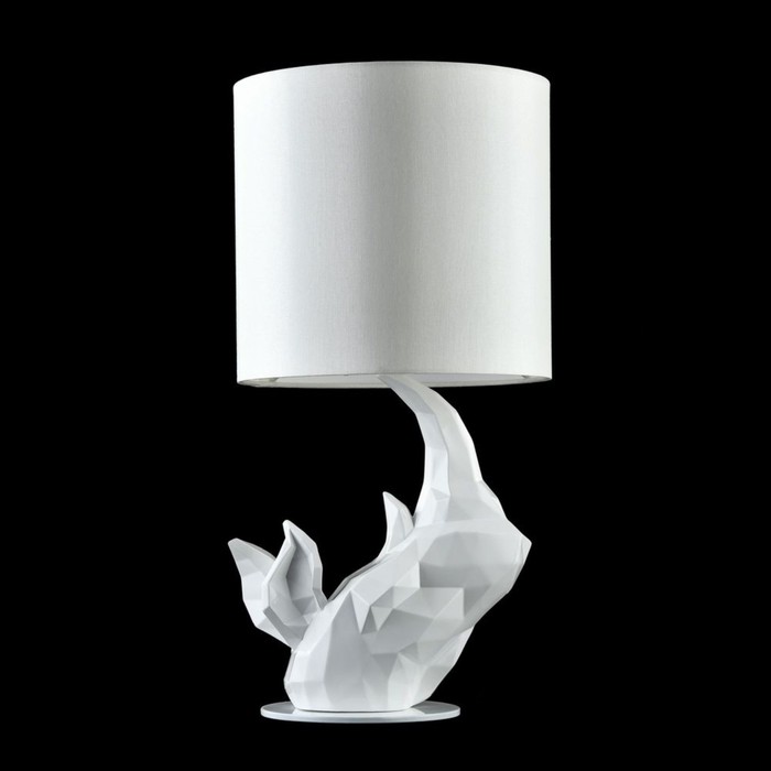 Настольная лампа Nashorn 1x40Вт E14, белый 24x24x48,5 см