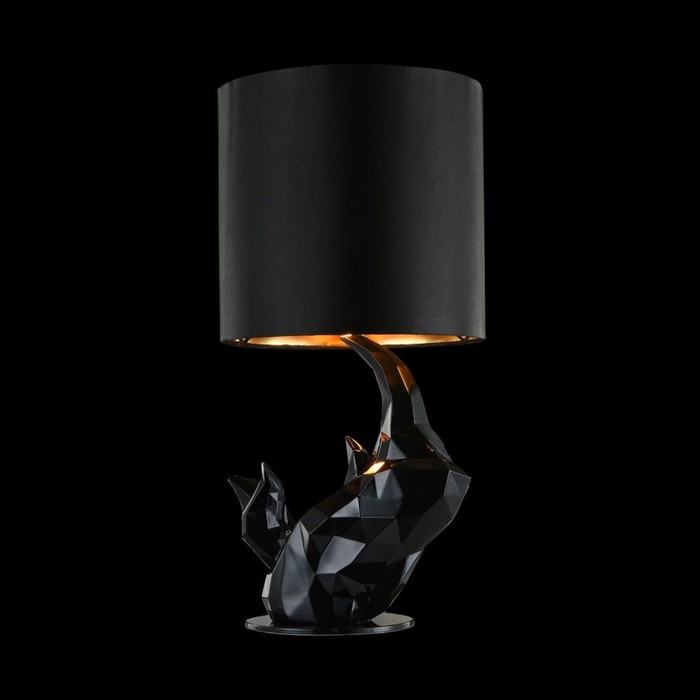 Настольная лампа Nashorn 1x40Вт E14 чёрный 24x24x48,5см