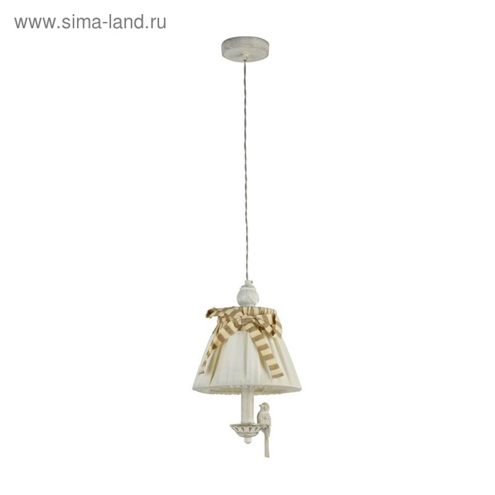 Светильник подвесной Maytoni ARM013-PL-01-W, 1хE14, 40Вт, 22х22х136 см, цвет белый антик - Фото 1