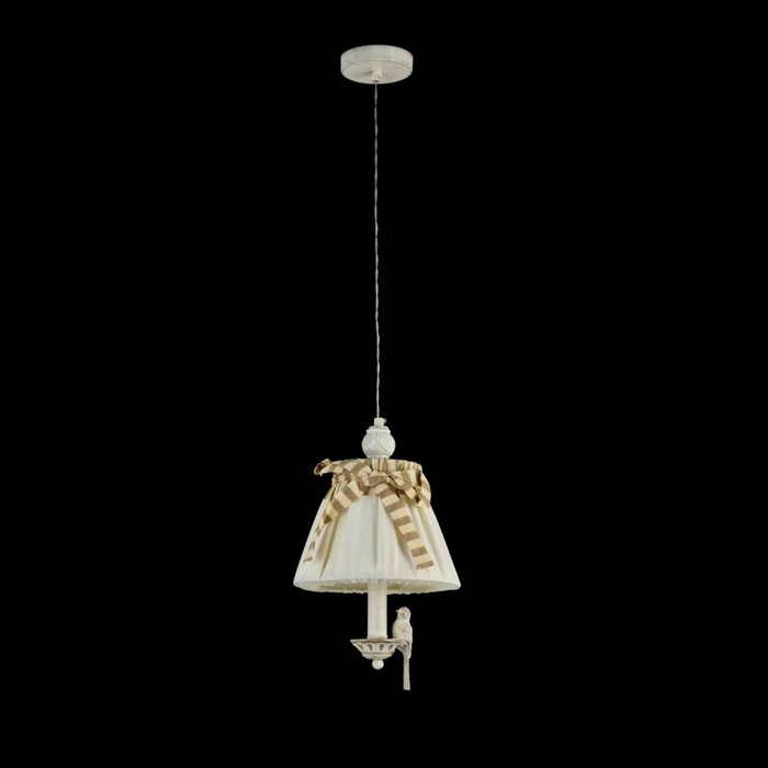 Светильник подвесной Maytoni ARM013-PL-01-W, 1хE14, 40Вт, 22х22х136 см, цвет белый антик - фото 1925910338