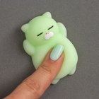 Мялка-антистресс «Кошечка», цвет салатовый - Фото 3