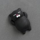 Мялка-антистресс «Кошечка», цвет чёрный - Фото 1