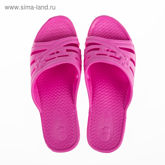 Сланцы пляжные женские арт. Е1118, цвет розовый, размер 36/37 - Фото 1