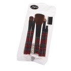 Набор кистей для макияжа "Клетка", 5 предметов, разноцветный - Фото 2