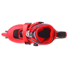 Роликовые коньки раздвижные, колеса PVC 64 мм, пластиковая рама, red/black р.34-37 - Фото 7
