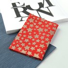Обложка для паспорта "Звёзды", цвет красный/золотой - Фото 2