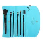 Набор кистей для макияжа, 6 предметов, цвет голубой - Фото 2
