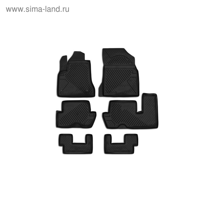 Коврики в салон CITROEN Grand C4 Picasso 09/2006-2016, 6 шт. (полиуретан) - Фото 1