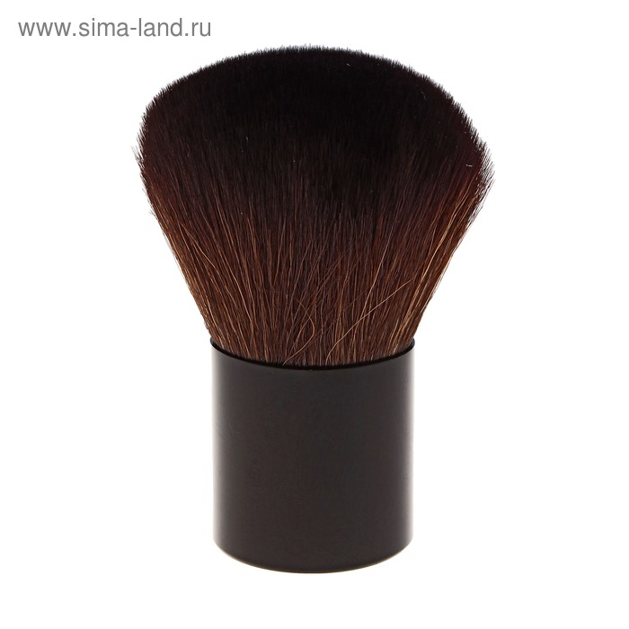 Кисть для румян и пудры, скруглённая, цвет чёрный - Фото 1