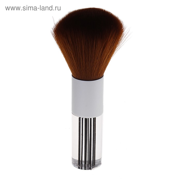 Кисть для пудры и румян, скруглённая, цвет чёрный - Фото 1